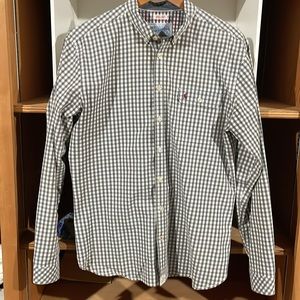 Joules Hewney Long Sleeve Grey Check Size M